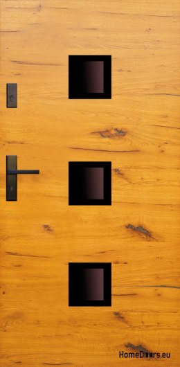 Portes extérieures, plaque en bois DPC6 WARM