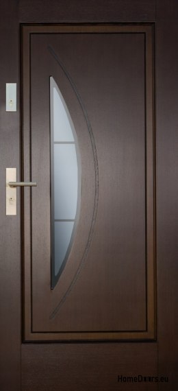 Porte extérieure cadre en bois D14 WARM 68 mm