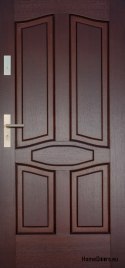 Porte extérieure cadre en bois D17A WARM 68mm