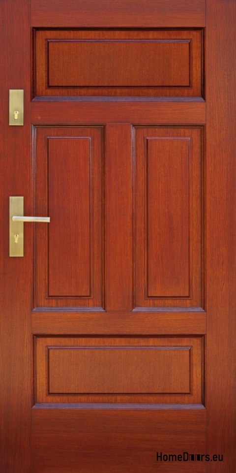 Porte extérieure, cadre en bois D23A WARM 68mm