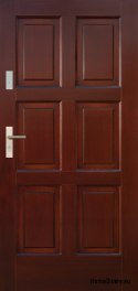 Porte extérieure cadre en bois D34 WARM 68 mm