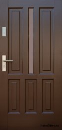 Porte extérieure cadre en bois D9 CIEPŁE 68 mm