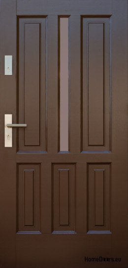 Porte extérieure cadre en bois D9 CIEPŁE 68 mm