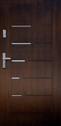 Portes extérieures, plaque en bois DP2 72mm chaud
