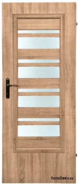 Porte de la chambre avec verre intérieur Ahaja 2 90