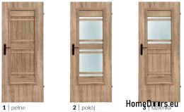 Porte de la chambre avec verre intérieur Ahaja 3 60
