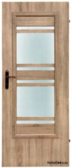 Porte de la chambre avec verre intérieur Ahaja 3 90