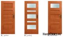 Portes de chambre avec verre intérieur Legola 80