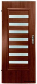 Porte de chambre avec verre intérieur Szeloba 80