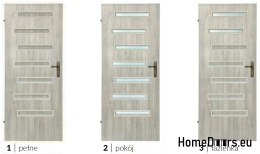 Portes de salle de bain avec verre intérieur Sargos 60