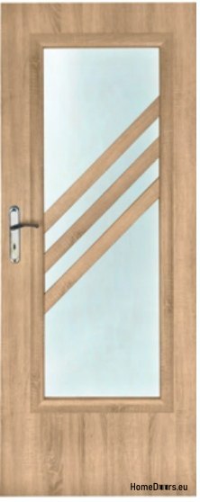 Porte de la chambre avec verre intérieur Sadr 80