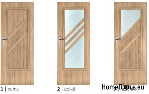 Porte de la chambre avec verre intérieur Sadr 80 Porte de la chambre avec verre intérieur Sadr 80