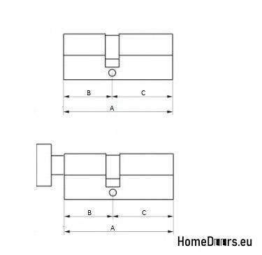 Wkładka patentowa system jednego klucza 40/35