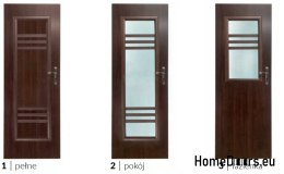 Portes de salle de bain avec verre intérieur Mirach 60