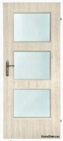 Portes de chambre avec verre intérieur Hugo 80