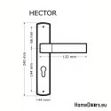 KLAMKA DRZWIOWA PRZEBICIE WC HECTOR PATYNA