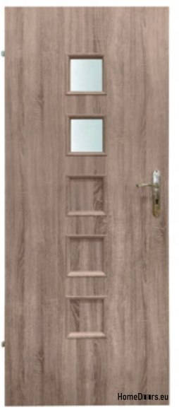 Portes de salle de bain avec verre intérieur Hamal 80