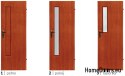 Portes de salle de bain avec verre intérieur Izar 90