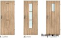 Portes de salle de bain avec verre intérieur Suri 70