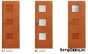 Portes de salle de bain avec verre intérieur Tigra 60