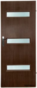 Porte de chambre avec verre intérieur Antares 60