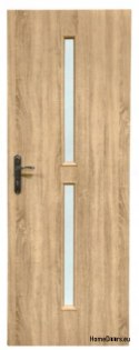 Porte de chambre avec verre intérieur Donta 80