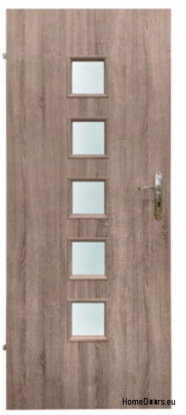 Porte de la chambre avec verre intérieur Hamal 60