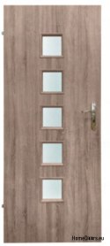 Porte de la chambre avec verre intérieur Hamal 90