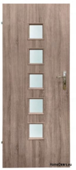 Porte de la chambre avec verre intérieur Hamal 90
