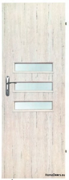 Portes de chambre avec verre intérieur Oris 70