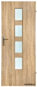 Porte de la chambre avec verre intérieur Szargot 80