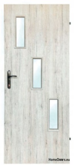 Portes de chambre avec verre intérieur Wezen 80