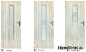 Portes vitrées avec verre intérieur Wega 70
