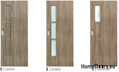 Portes de salle de bain avec verre intérieur Kodi 60 Portes de salle de bain avec verre intérieur Kodi 60