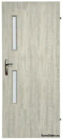 Porte de la chambre avec verre Aseida 90
