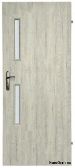 Porte de la chambre avec verre Aseida 90