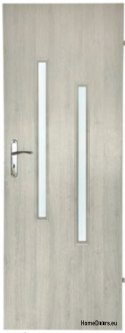 Porte de la chambre avec verre Hiara 70