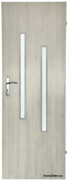 Porte de la chambre avec verre Hiara 90