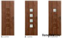 Portes de chambre avec verre intérieur Atria 80