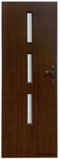 Portes de chambre avec verre intérieur Kari 70