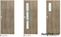 Portes de chambre avec verre intérieur Kodi 90