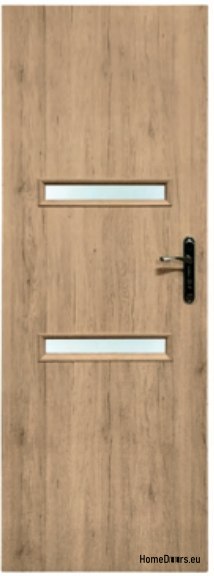Portes de chambre avec verre intérieur Rosler 80