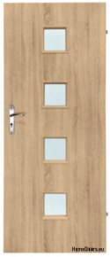 Portes de chambre avec verre intérieur Werso 60