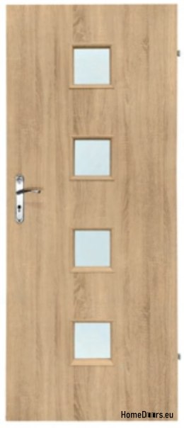 Portes de chambre avec verre intérieur Werso 60