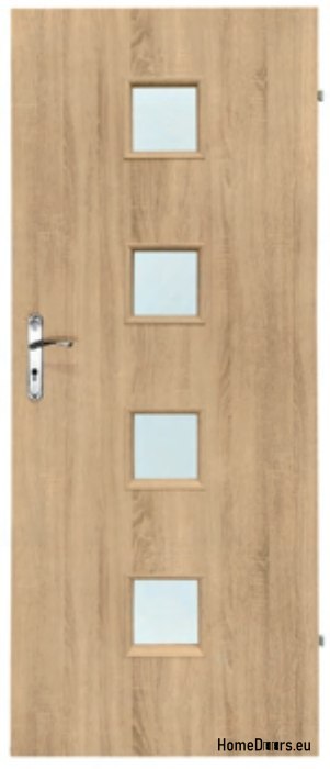 Portes de chambre avec verre intérieur Werso 60