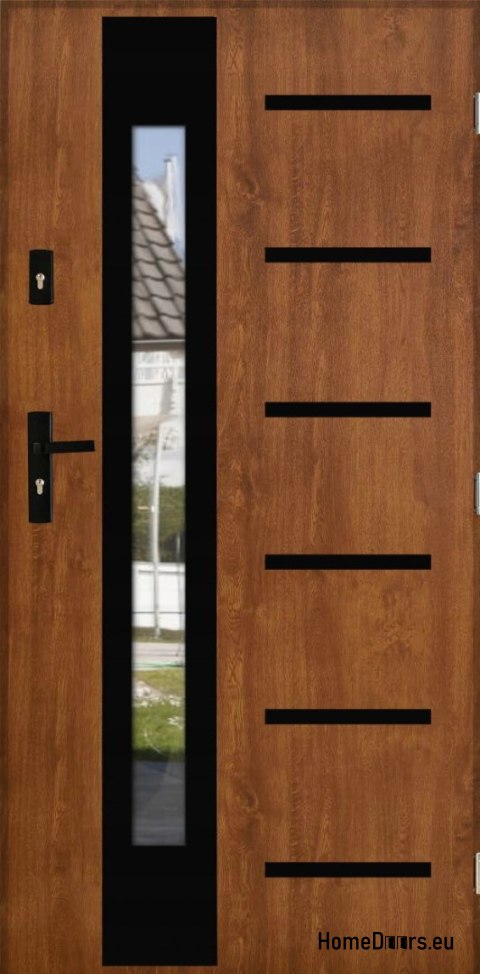 Portes extérieures THICK 72 WARM AVEC MIROIR À PORTÉE DE MAIN