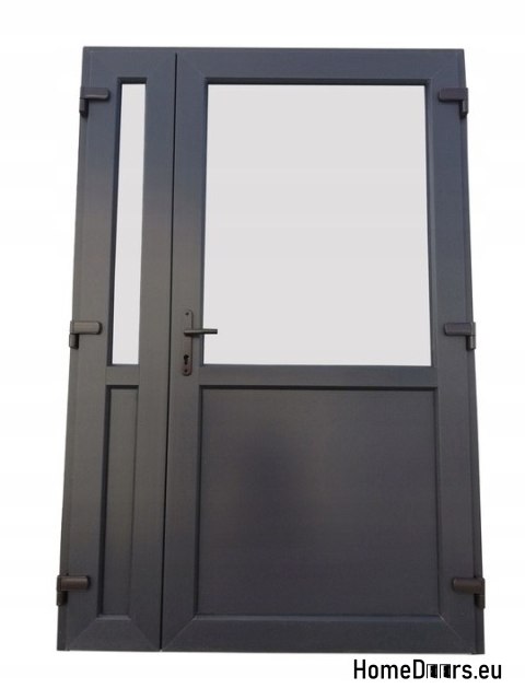 PORTES EXTÉRIEURES PVC ANTHRACITE 180x210 DOUBLE VANTAIL