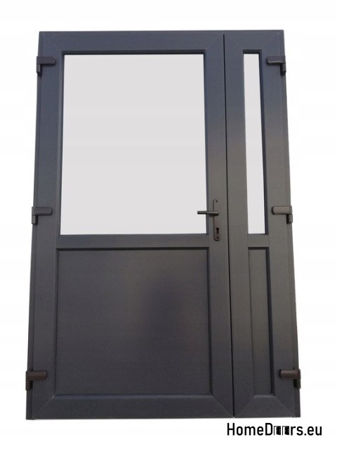 PORTES EXTÉRIEURES PVC ANTHRACITE 180x210 DOUBLE VANTAIL