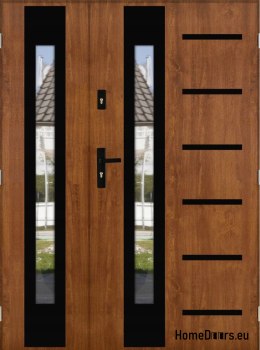Porte à deux vantaux avec miroir épaisseur 72 mm 150 P
