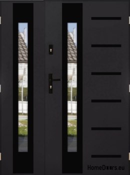 Porte à deux vantaux avec miroir épaisseur 72 mm 160 P